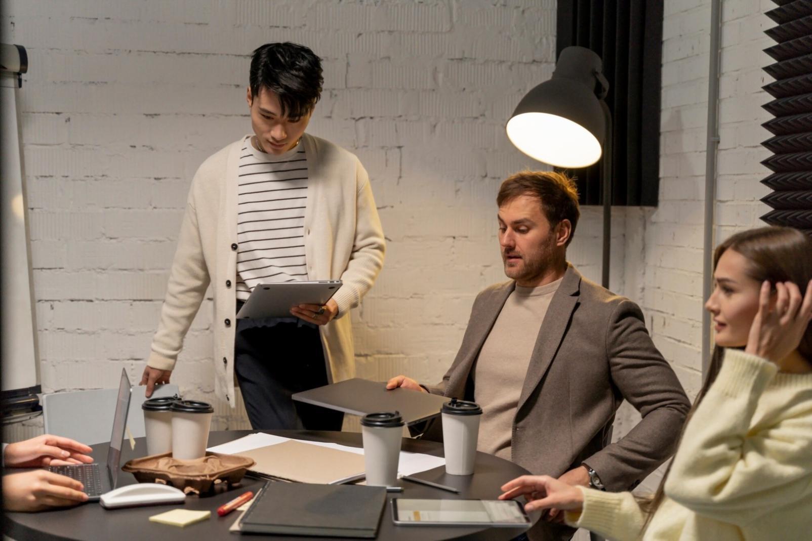 Professional financial analysis workspace with charts and data visualization tools